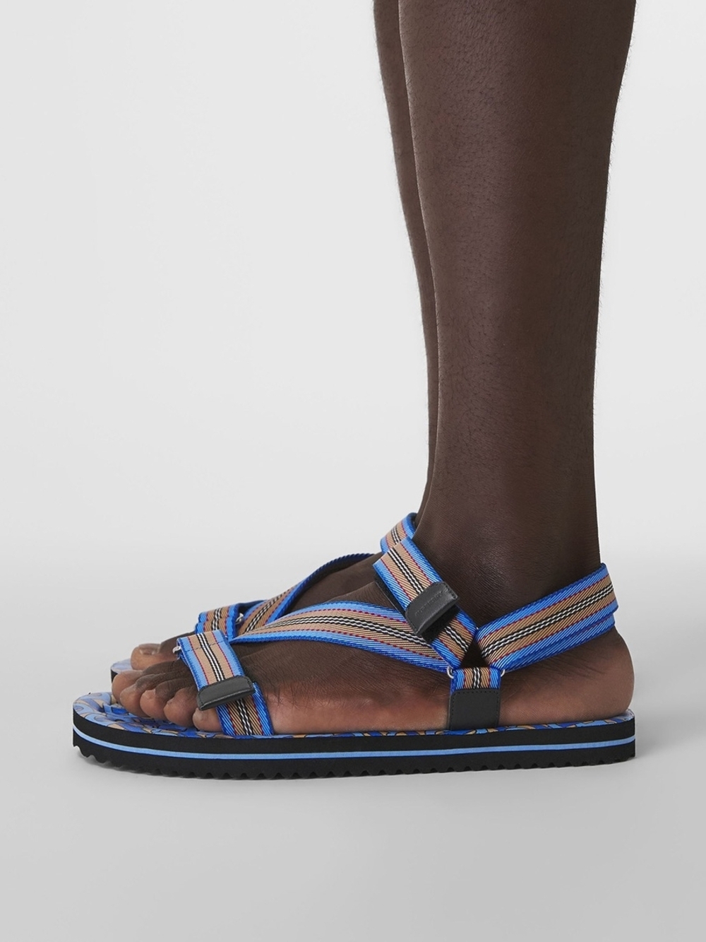 NWOT Burberry Monogram Icon Stripe Sandals